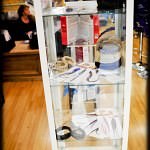 The feather hair extension display cabinet